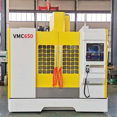 Vmc650 Cnc 4 Axis Vmc Machining Center نیمه بسته حلقه عمودی